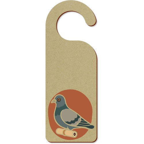Carrier pigeon 200mm x 72mm - 'carrier,