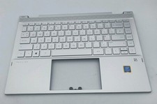 HP Pavilion 14 DW Palmrest Laptop Cover Keyboard UK Silver L96518-031