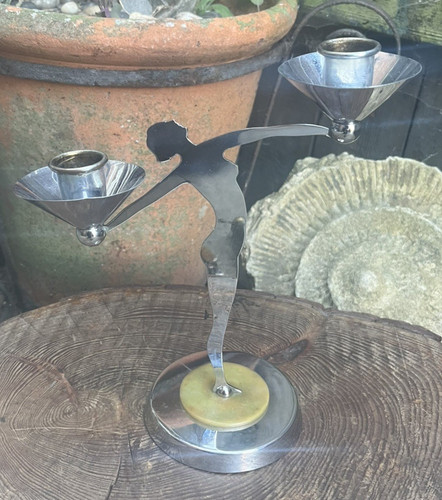 Art deco candlestick - , vintage