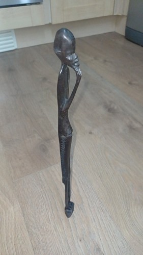 Vintage ebony wooden skeleton - vintage,