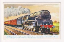 British Railways - heavy freight locomotive No. 92022 - c1950's postcard