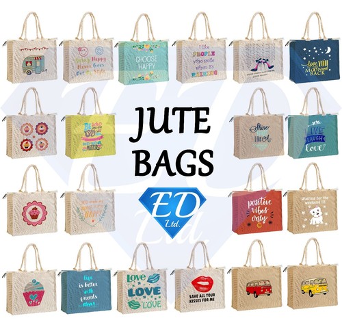 Jute shopping bag - bag, hessian