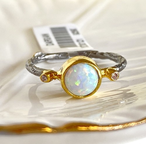 Antiqued sterling silver - sterling, 18k