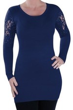 Womens Casual Scoop Neck Long
