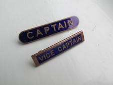 2 Vintage Enamel Badges -
