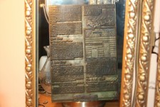  Printing plate Slumberland Bed Advert from News paper  prinitng works.