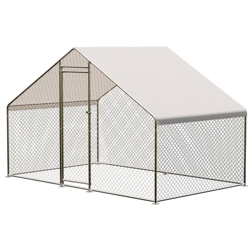 Metal chicken coop with - coop,