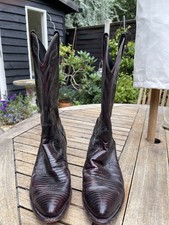 Dan Post Burgundy Cowboy boots. American Size 8.5D