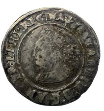 Elizabeth I 1564 Sixpence, mint mark Pheon S2561