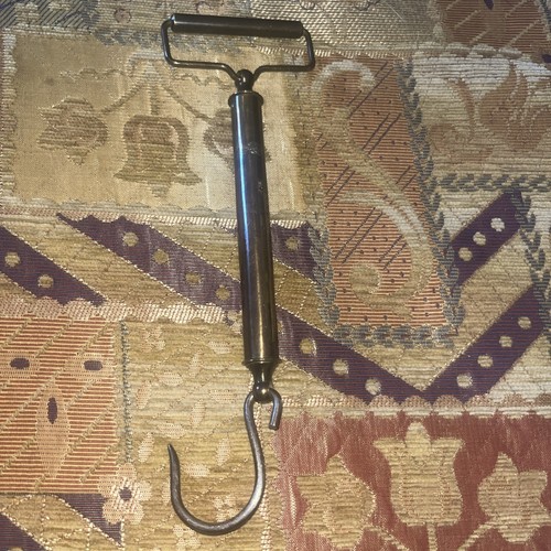 Vintage brass salter - brass, spring
