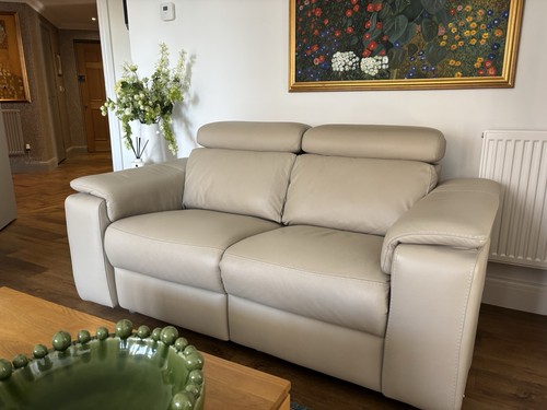 Leather recliner sofa seater - leather,