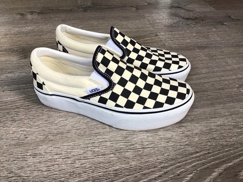 Vans check slip black - check,
