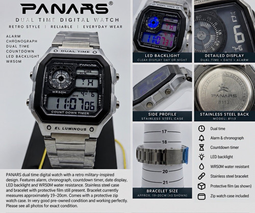 Panars 8113 men - panars, quartz