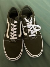 Original Dark Green VANS Trainers Size 9.5 Men's