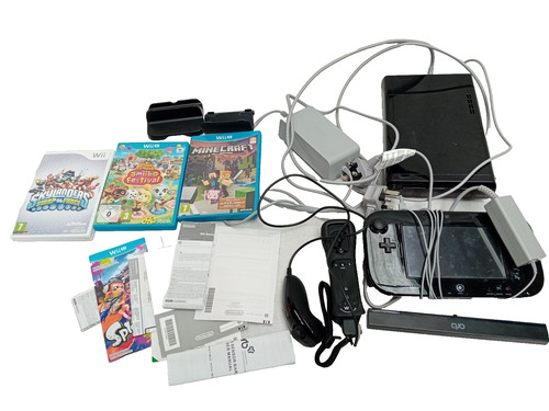 Nintendo wii black console - wii, u