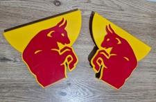 REDBULL BRAND SIGNAGE PANELS REMOVED FROM EX IN-STORE DISPLAY UNIT - MANCAVE BAR