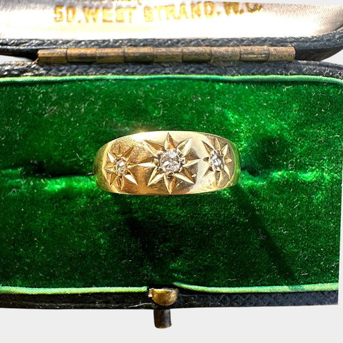 Victorian gold diamond star - diamond,