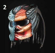 FREE SHIPP PREDATOR MOTORCYLE HELMET MONSTER 3D FIGHT STYLE (DOT & ECE APPROVED)
