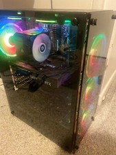 Custom RGB gaming pc runs all