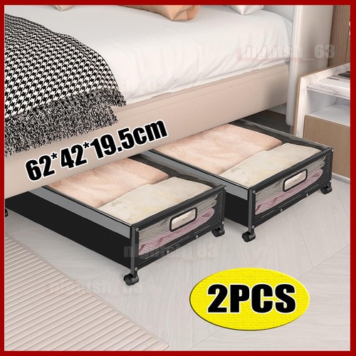Under bed storage with wheels - bed,
