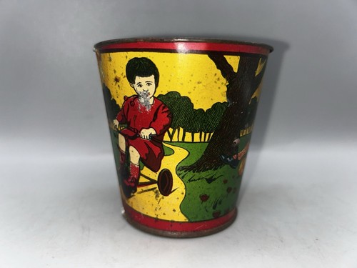 Vintage tin litho cup - tin, 1920’s