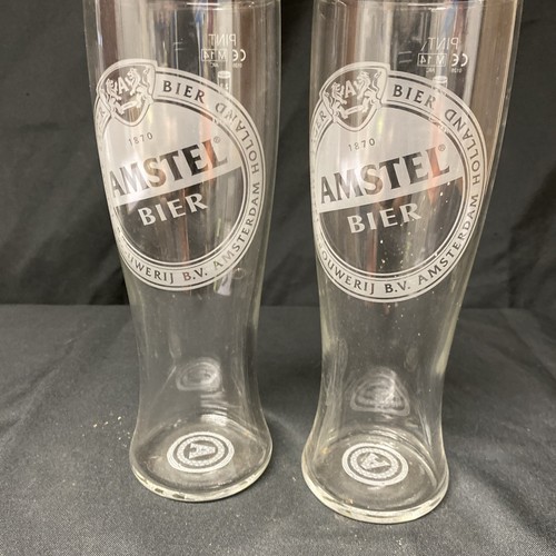 Amstel bier etched - 2x,
