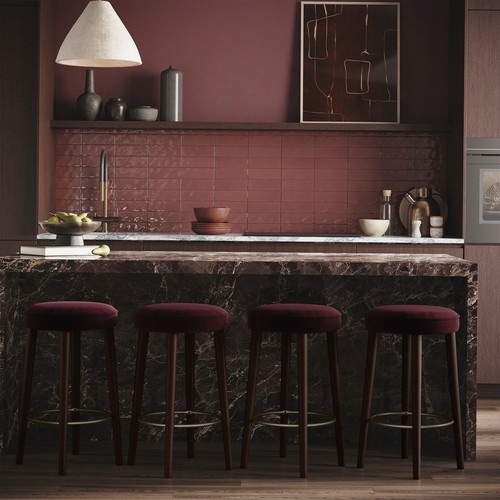Set burgundy velvet - burgundy,