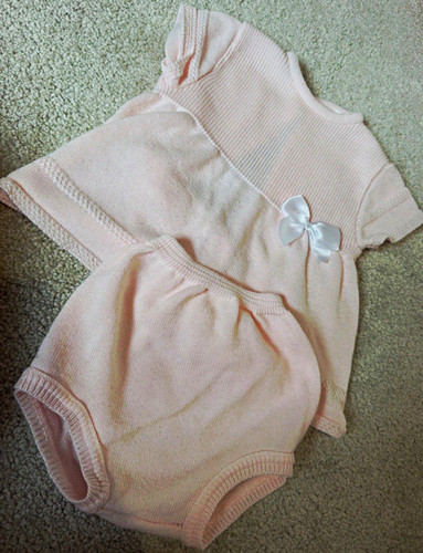 Baby boutique girls pink white - baby, pink/white