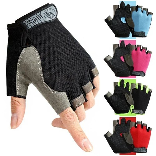 Men cycling half finger gloves - half,