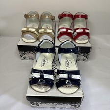 GIRLS MARY JANE SANDALS SUMMER SHOES OCCASION SPANISH JOBLOT 3 PAIR UK 4 SEVVA