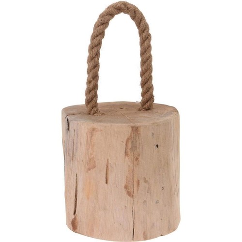Door stopper teak with rope - teak,