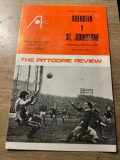 ABERDEEN V ST JOHNSTONE ANGLO SCOTTISH CUP 1975-76