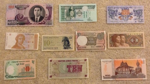 World banknotes from - world,