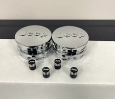 8pc Jeep Chrome Wheel Center