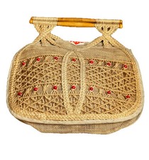 Women's Raffia Straw Tote Bag