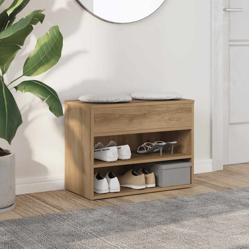 Vidaxl shoe bench artisan - vidaxl, oak