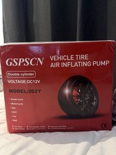 GSPSCN Heavy Duty Tyre Inflator, Dual Cylinders, 150PSI, 12v