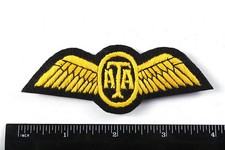 WW2 ATA BRITISH PILOT WINGS AIR TRANSPORT AUXILIARY PILOTS CLOTH PATCH AIRCRAFT