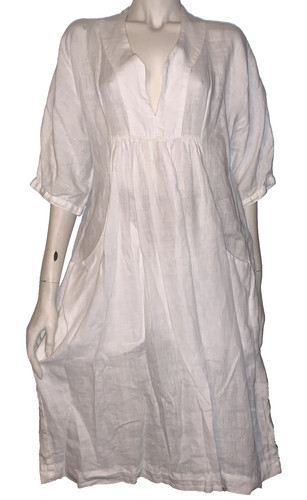 Sahara white 100 linen - white, 100%