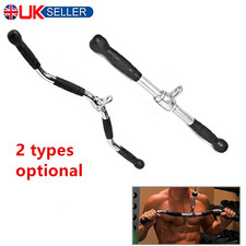 Heavy Duty Revolving Lat Pull Down Bar Cable Attachment Handle Fitness Gym