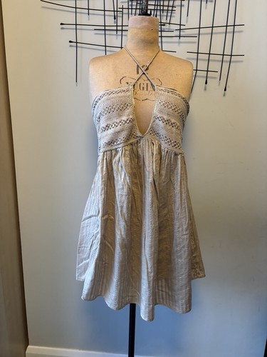 Top panel crochet - beige, l