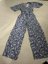 F&F Ladies Blue White Floral