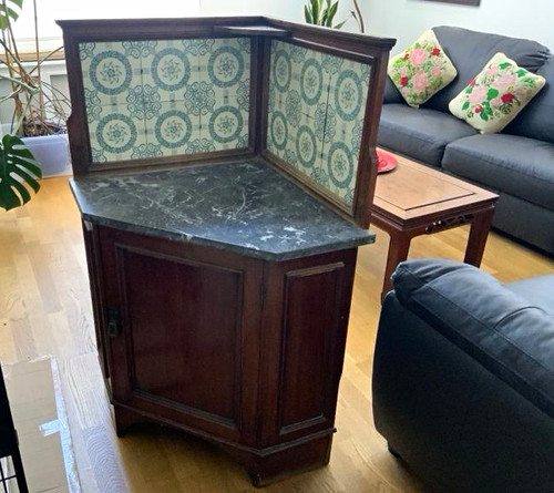Edwardian wood brown corner - edwardian,