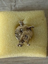 Vintage Gold Tone Footballer