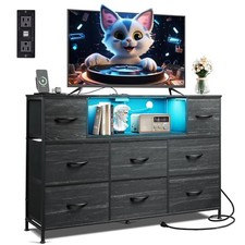  Black Dresser for Bedroom, TV