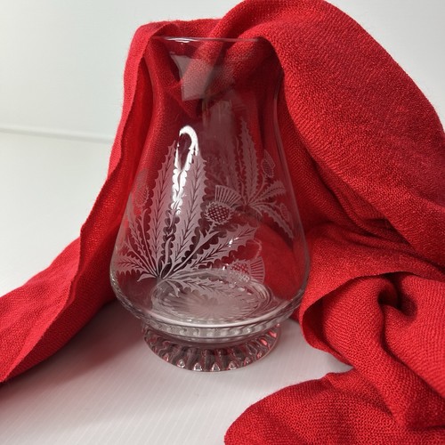 Edinburgh crystal thistle - thistle, vase