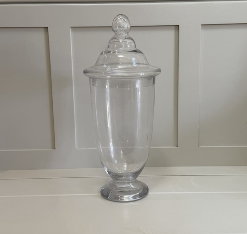 Large glass apothecary jar - large,