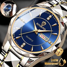 Waterproof Men Watch Stainless