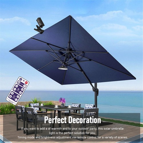 Solar patio umbrella lights - patio,