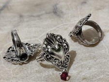 HANDMADE ADJUSTABLE RING HEART